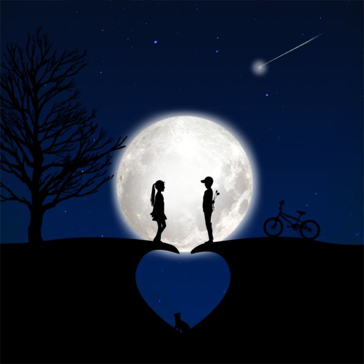 月亮, 光, 月光, 气氛, 爱情 壁纸 3930x3930 允许