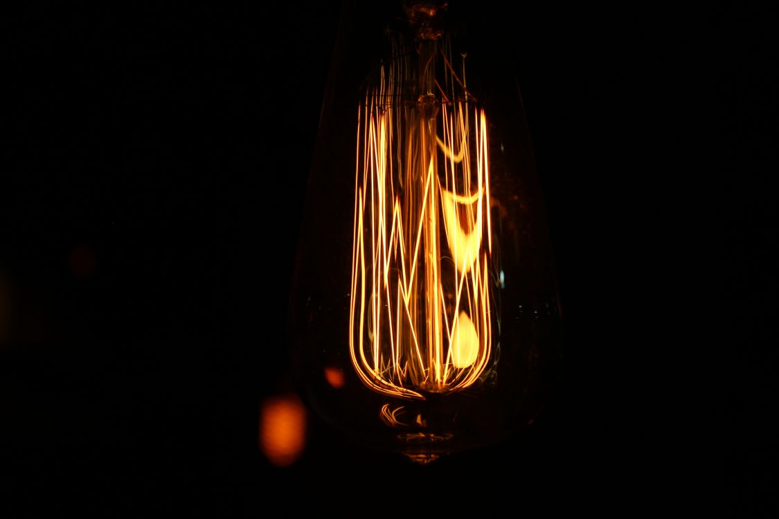 Clear Glass Light Bulb With Light. Wallpaper in 5184x3456 Resolution