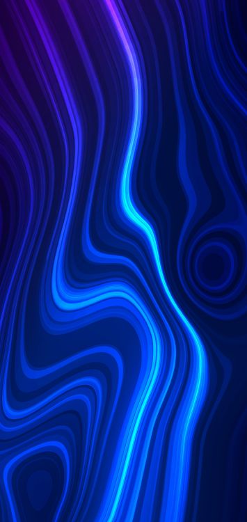 Electric Blue, Fraktale Kunst, Purpur, Azure, Veilchen. Wallpaper in 2176x4593 Resolution