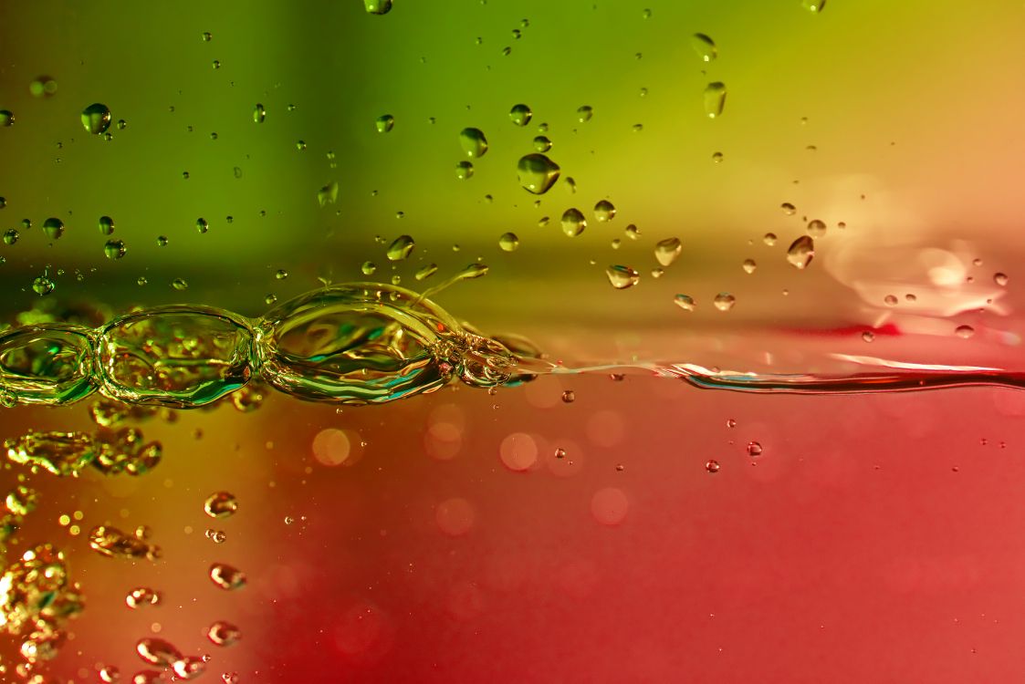 Eau, Green, Liquid, Red, Liquide à Bulles. Wallpaper in 6016x4016 Resolution