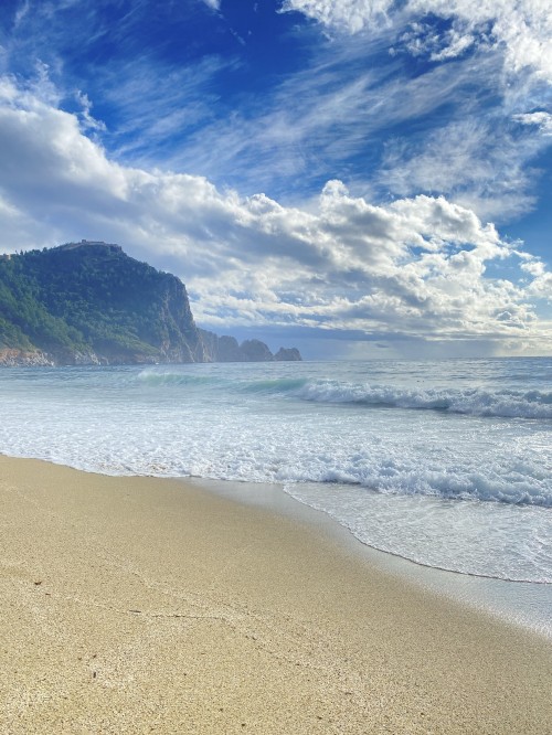 Image sea, cloud, water, beach, natural landscape