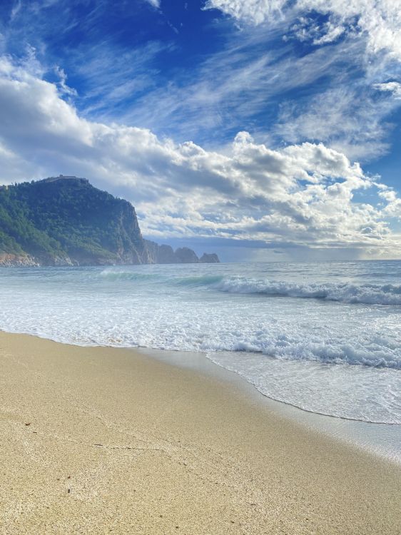 sea, cloud, water, beach, natural landscape