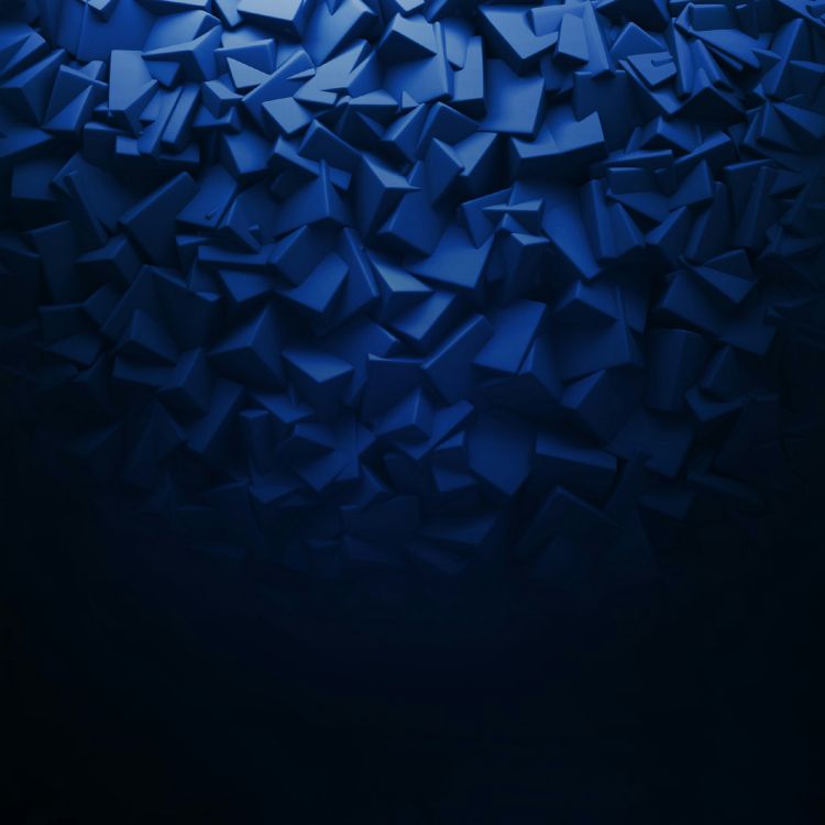 Illustration Étoile Bleue et Blanche. Wallpaper in 2560x2560 Resolution