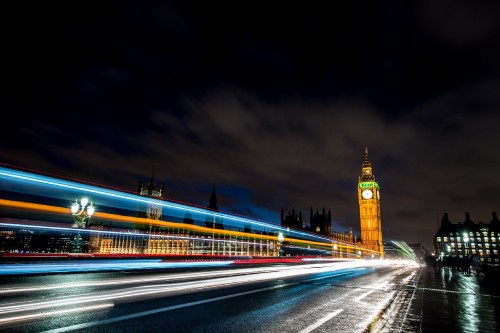 Image time lapse photography of city lights during night time