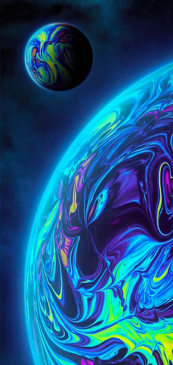 Android, Lumière, Green, Azure, Blue. Wallpaper in 1421x3000 Resolution