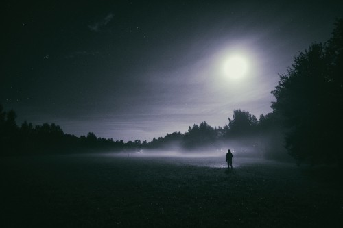 Image Full moon, moon, nature, darkness, atmosphere