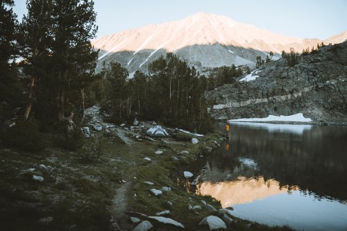 Image reflection, water, mountain, wilderness, lake