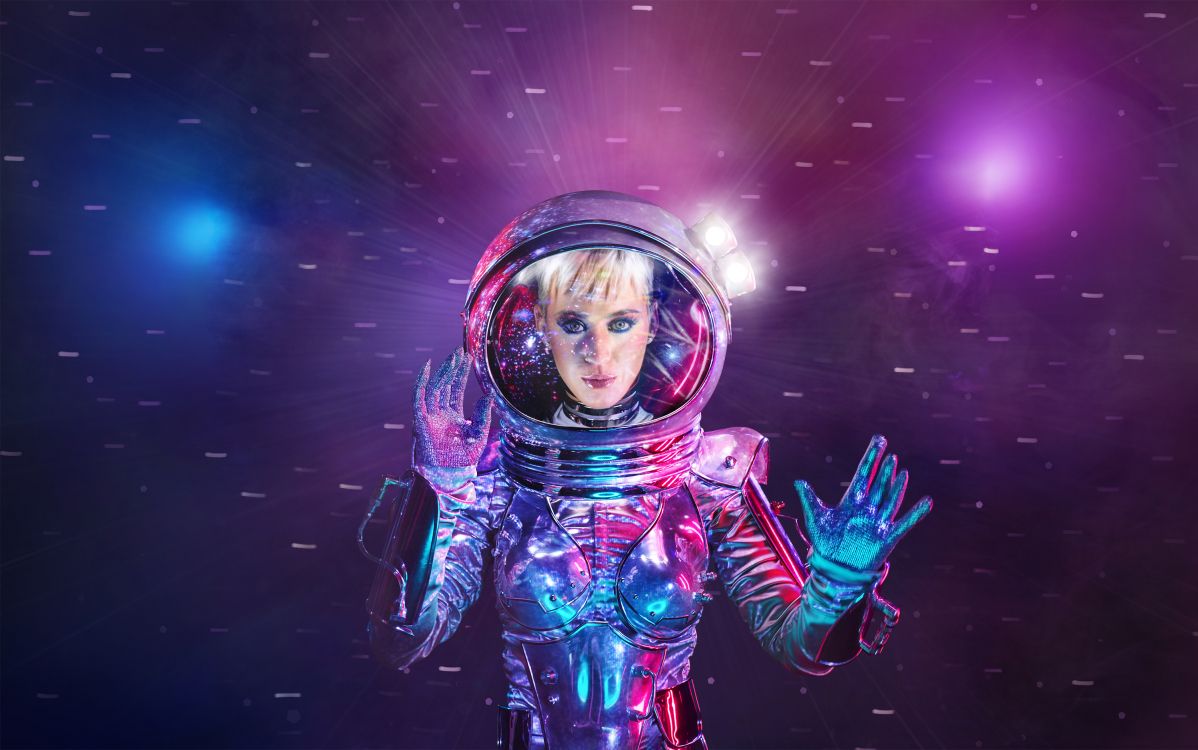 Ciel, Art, Graphisme, Astronaute, MTV. Wallpaper in 3000x1878 Resolution