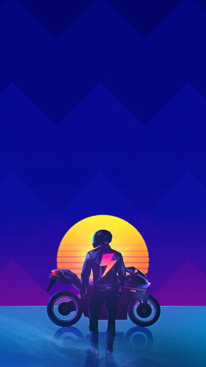 Cyberpunk, Vaporwave, Android, Teléfono, Neumáticos Para Automóviles. Wallpaper in 1080x1920 Resolution