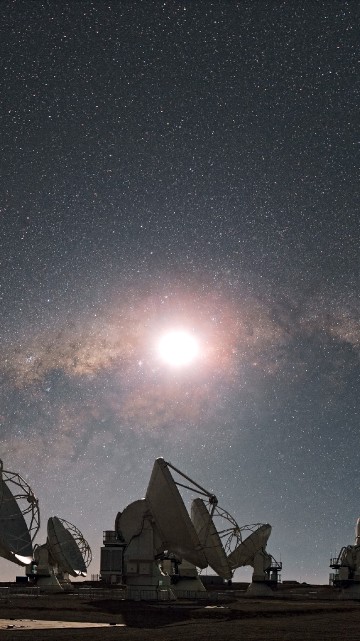Image white and brown houses under starry night