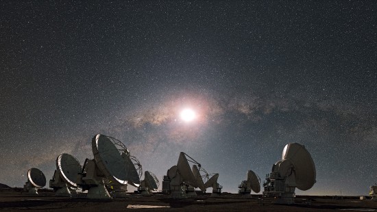 Image white and brown houses under starry night