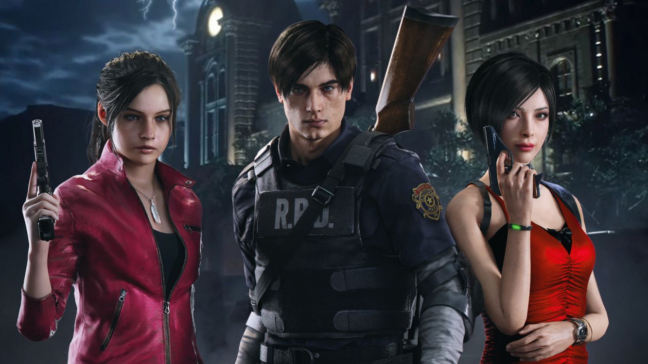 Resident Evil 2, Resident Evil, Claire Redfield, Leon S Kennedy, Games. Wallpaper in 2000x1125 Resolution