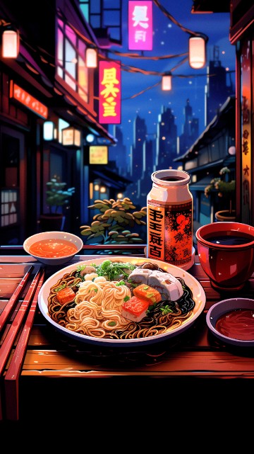 Image rice noodles, chinese noodles, chinese cuisine, pancit, al dente