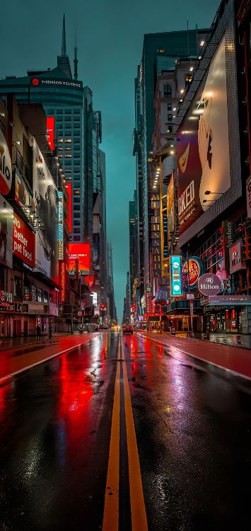 Área Urbana, Cyberpunk, Arte, Paisaje Urbano, Gráficos. Wallpaper in 1422x3000 Resolution