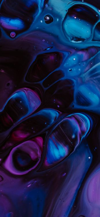 Liquid, Peinture, L'art Abstrait, Fluide, Purple. Wallpaper in 1080x2340 Resolution