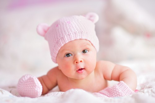 Image infant, child, pink, skin, girl