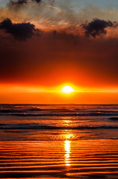 Sonnenuntergang, Meer, Ozean, Horizont, Afterglow. Wallpaper in 3248x4904 Resolution