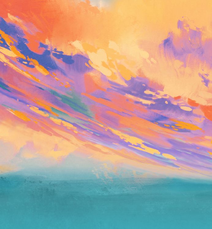 Huawei, Huawei Nova, Huawei Nova 3, Marche Loin Peinture, Illustration. Wallpaper in 2160x2340 Resolution