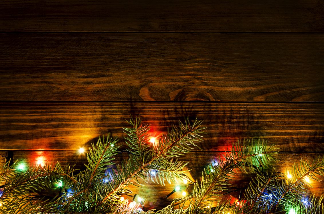 圣诞节那天, 圣诞彩灯, 光, 圣诞树, 圣诞装饰 壁纸 4928x3264 允许