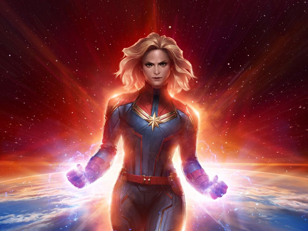 Marvel Zukunft Kämpfen, Captain Marvel, Korath Der Verfolger, Marvel, Raum. Wallpaper in 1920x1440 Resolution