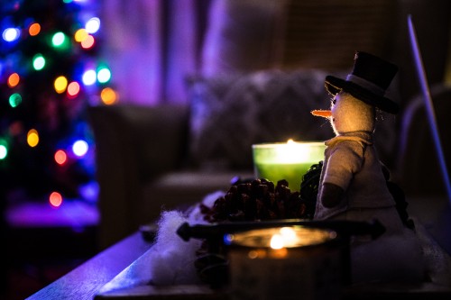 Image snowman, Christmas Day, lighting, light, christmas