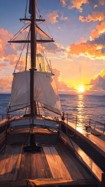 Image Sail, ship, barque, cloud, boat