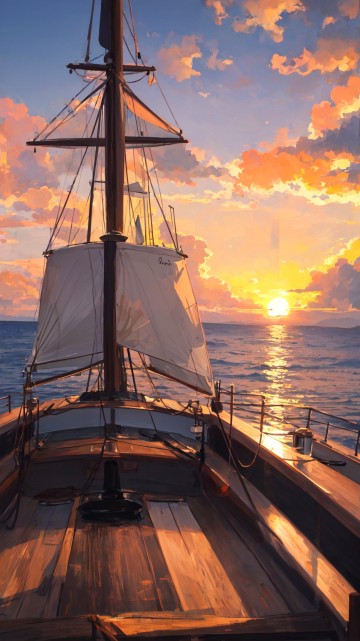 Image Sail, ship, barque, cloud, boat