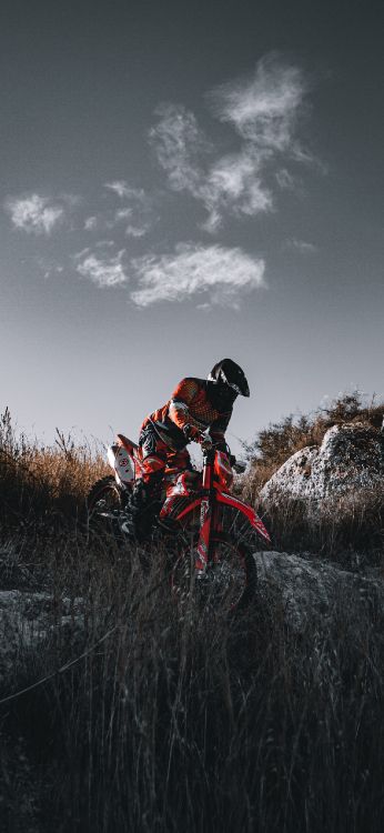 motorcycle, enduro, tire, cloud, wheel