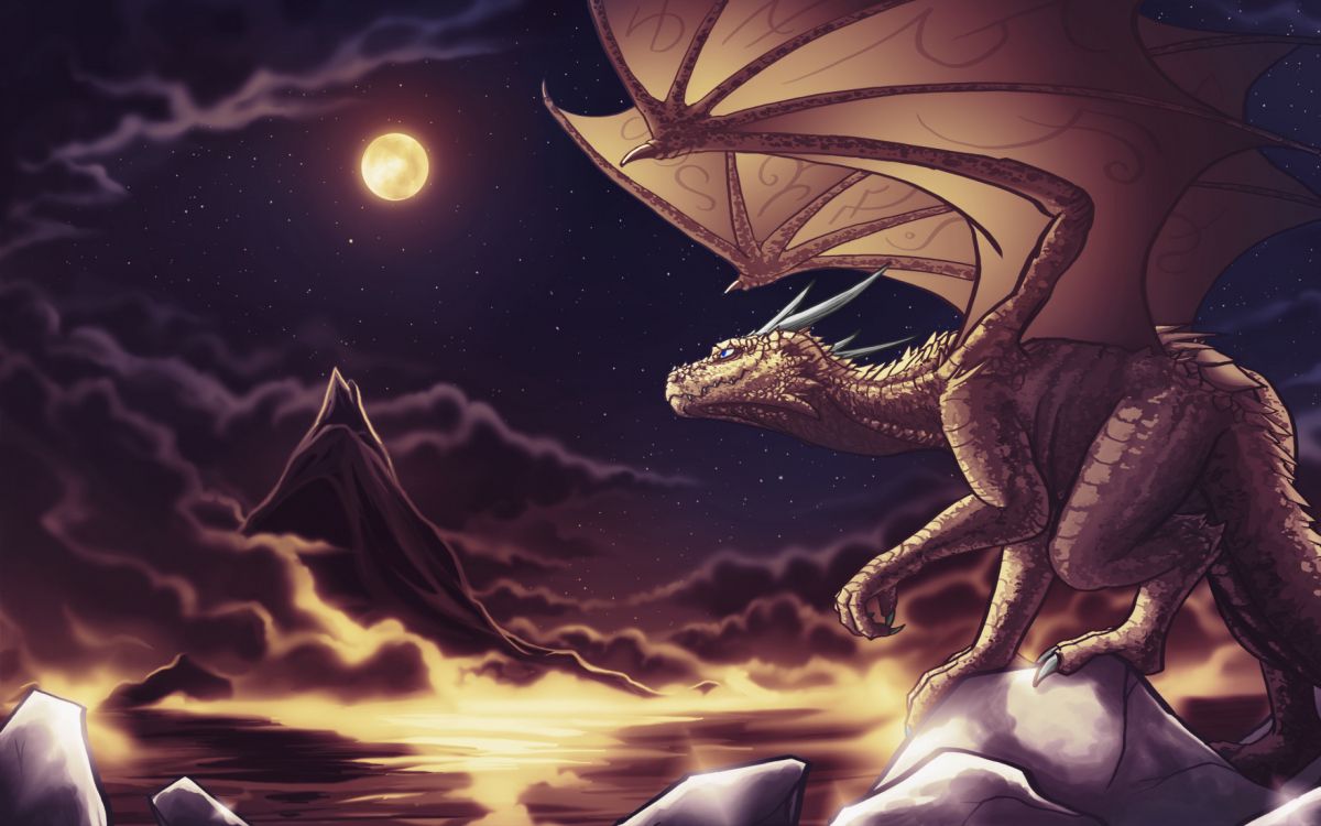 Brauner Drache Auf Braunem Feld. Wallpaper in 2560x1600 Resolution