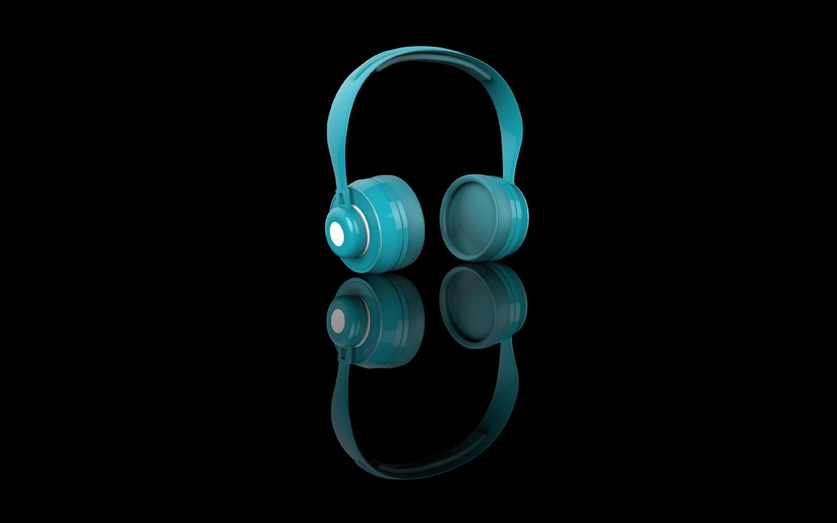 Headphones, Audio Equipment, Audio Signal, Turquoise, Green. Wallpaper in 3799x2374 Resolution
