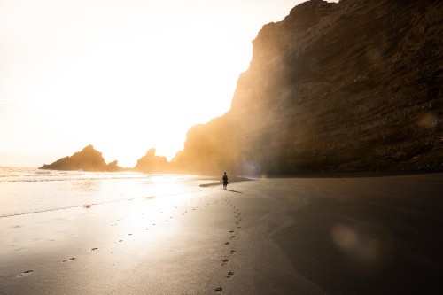 Image sea, beach, coast, sand, cliff