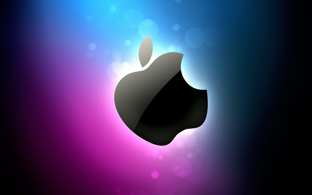 Apple, Neon. Wallpaper in 2560x1600 Resolution