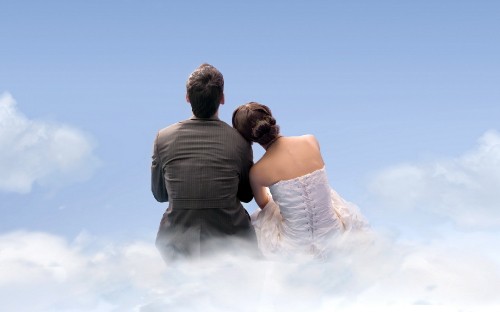 Image romance, cloud, love, fun, marriage