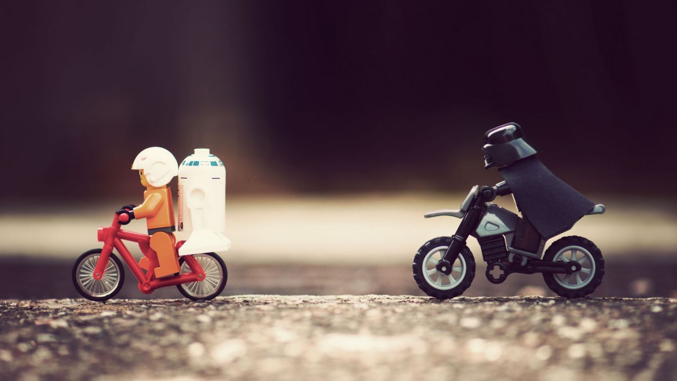 orange and white motorcycle toy