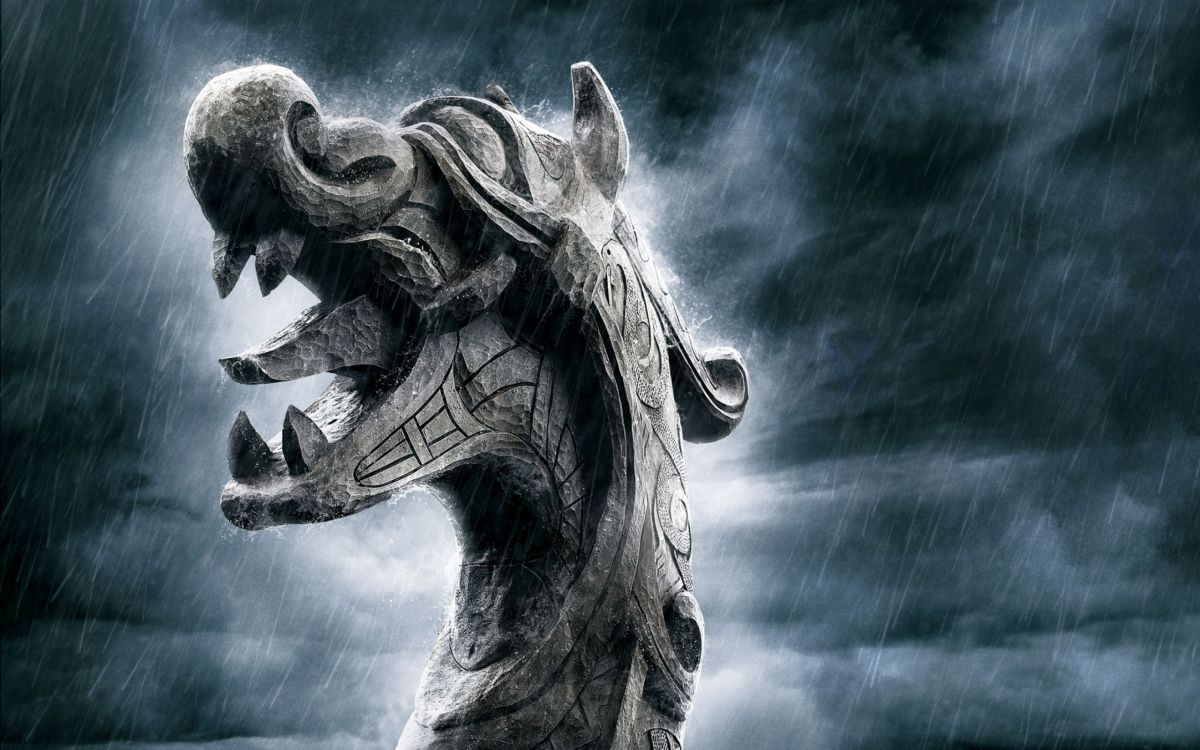 Illustration de Dragon Noir et Blanc. Wallpaper in 2560x1600 Resolution