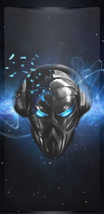 Crâne Extraterrestre, Art, Technologie, Obscurité, Symétrie. Wallpaper in 1080x2220 Resolution