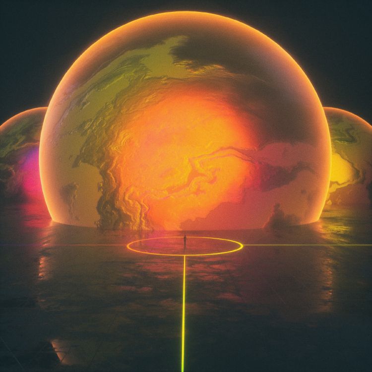 Planeta Azul y Verde Con Luz. Wallpaper in 2400x2400 Resolution