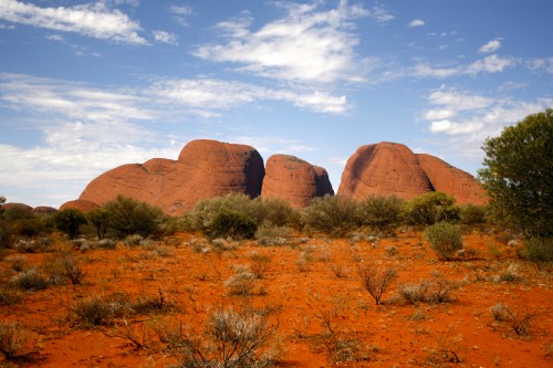 Image brown rock formation under blue sky during daytime