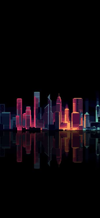 Amoled, Android, Pink, Paysage Urbain, Métropole. Wallpaper in 1205x2609 Resolution