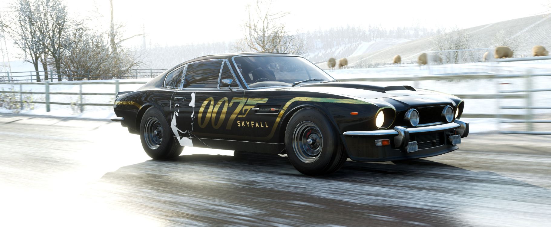 Schwarzer Porsche 911 Tagsüber Unterwegs. Wallpaper in 6800x2800 Resolution