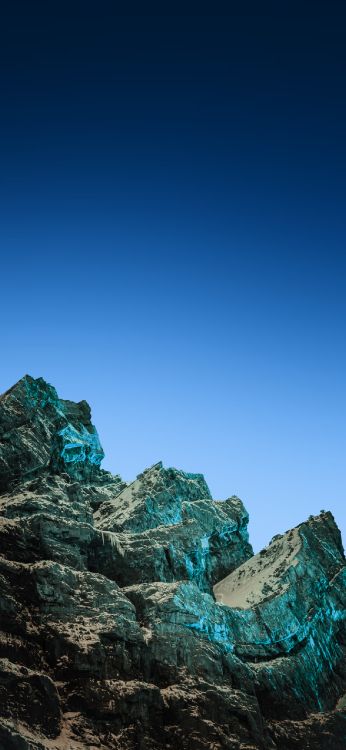 Sommet, Blue, Paysage Naturel, Soubassement, Terrain. Wallpaper in 1284x2778 Resolution