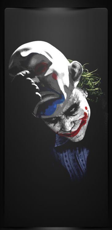 Bromista de Heath Ledger, Supervillano, Quijada, Pintura, Arte. Wallpaper in 1080x2220 Resolution
