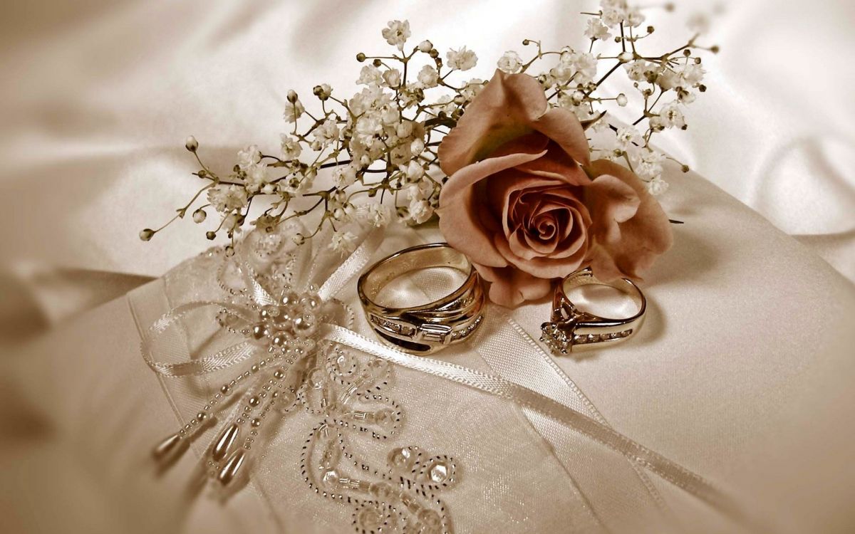 Trauring, Ring, Blumenstrauss, Schnittblumen, Trauung Liefern. Wallpaper in 1920x1200 Resolution
