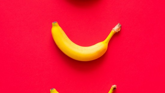 Image orange, banana, head, plant, eye