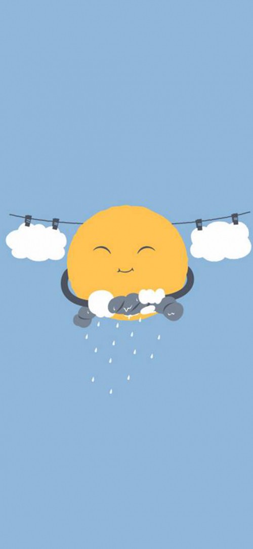 Image cute rainy day animated, illustration, humour, drawing, cartoon