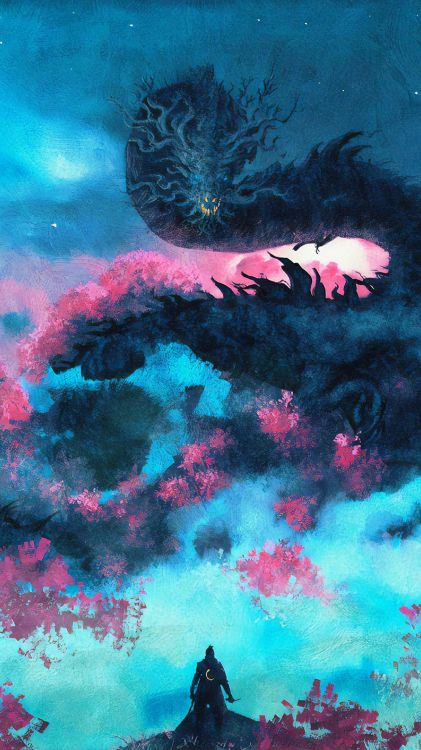 Sekiro: Shadows Die Twice, 艺术, 数码艺术, 概念艺术, 性质 壁纸 2160x3840 允许