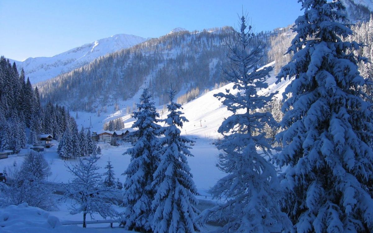 snow covered mountain during daytime