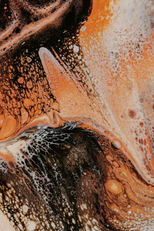 Peinture Abstraite Brune et Noire. Wallpaper in 3787x5680 Resolution