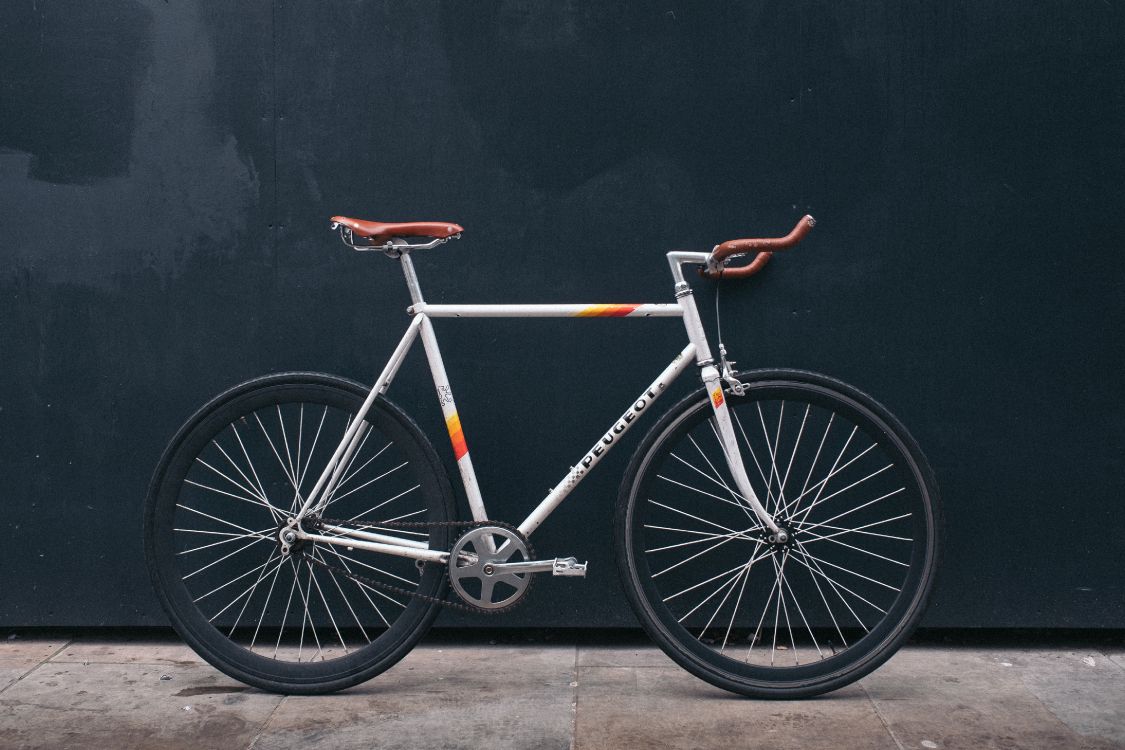 orange and black road bike