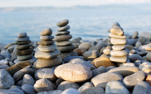 Image rock, tablet, water, natural landscape, wood